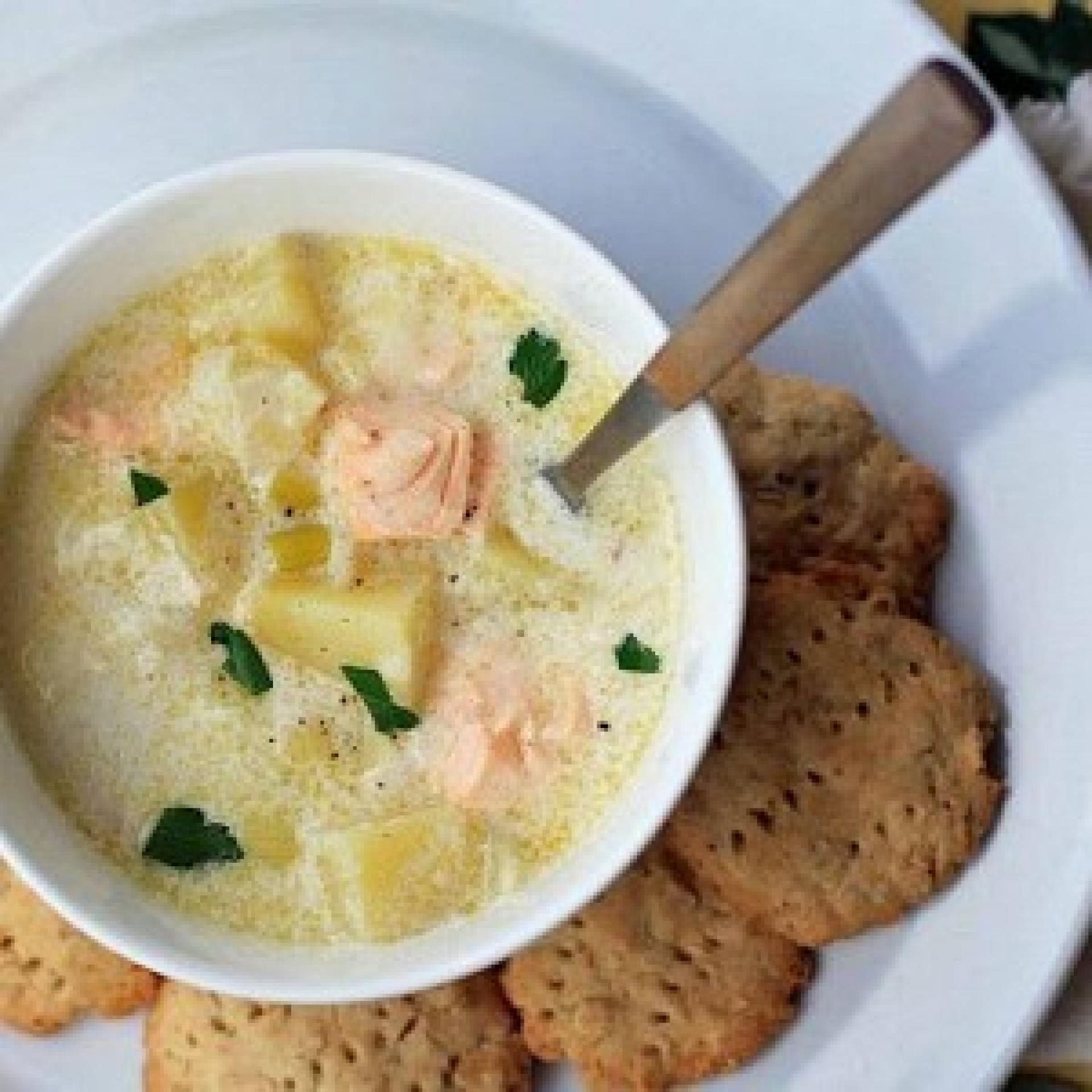 Суп с лососем по-фински