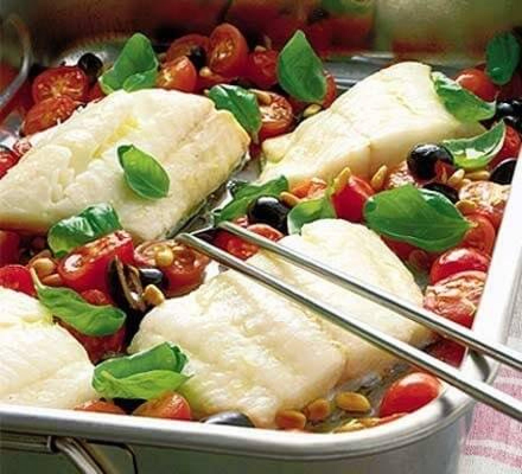 Рыба с овощами по-итальянски