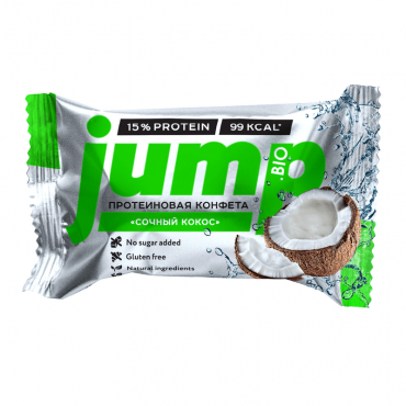 Конфета протеиновая «Сочный кокос» JUMP, 30 гр