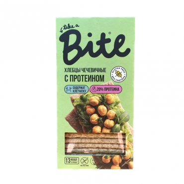 Хлебцы чечевичные с протеином Bite, 100 гр