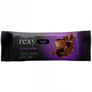 Батончик протеиновый с коллагеном "Шоколадный" Rexy Night, 40 гр
