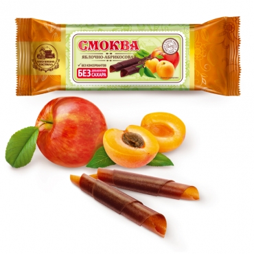 Смоква яблочно-абрикосовая Бабушкина пастила, 25 гр
