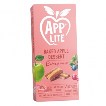 Пастила яблочная "Ягодный микс" без сахара App'Lite, 50 гр.