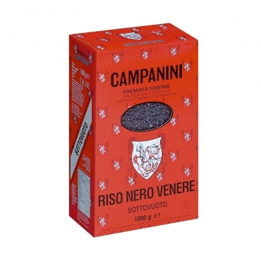Рис черный среднезерный «Nero venere» Campanini, 500 гр