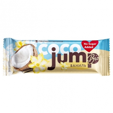 Батончик глазированный кокосовый «Кокос-ваниль» Coco JUMP, 40 гр