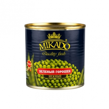 Зеленый горошек Mikado, 425 гр