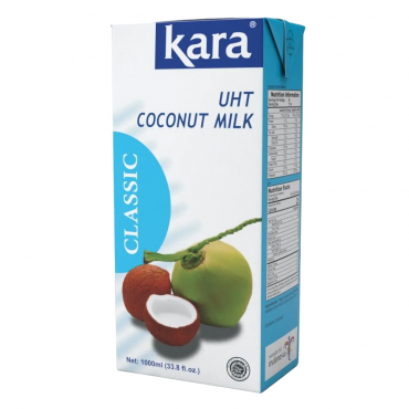 Переработанная мякоть кокосового ореха 17% (кокосовое молоко) Kara, 1 л