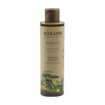 Шампунь для волос "Мягкость & Блеск" OLIVE Ecolatier Green, 250 мл