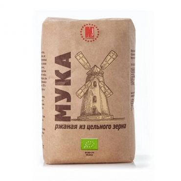 Мука ржаная из цельного зерна "Натуральный продукт" МукаМол, 1 кг
