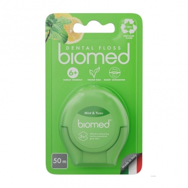 Зубная нить "Мята и юдзу" BIOMED, 50 м