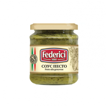 Соус "Pesto Genovese" с подсолнечным маслом и чесноком Federici, 190 гр