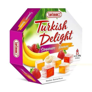 Восточные сладости с клубникой и бананом Turkish Delight, 300 гр