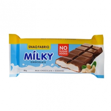 Молочный шоколад с молочно-ореховой пастой Snaq Fabriq Milky, 55 гр