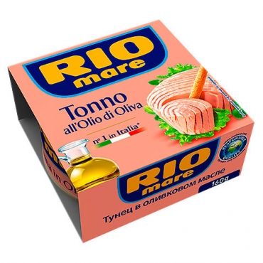 Консервы "Филе тунца в оливковом масле" RIO MARE, 160 г
