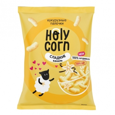 Палочки кукурузные "Сладкие" Holy Corn, 50 гр