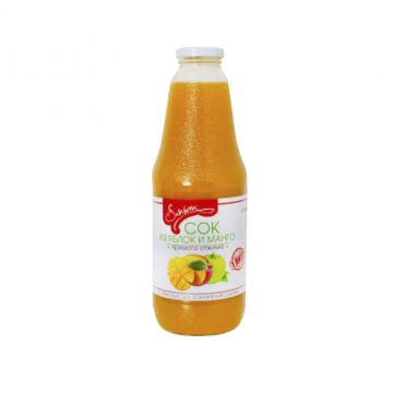 Сок яблочно-манговый с мякотью прямого отжима Samberry, 1л