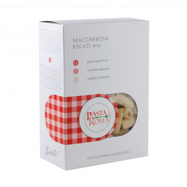 Макаронные изделия из твердых сортов пшеницы Maccheroni Rigatti №79 Pasta Roma, 500 г