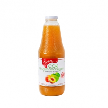 Сок яблочно-персиковый с мякотью прямого отжима Samberry, 1л