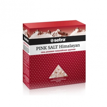 Гималайская розовая соль крупного помола SETRA, 500 гр.