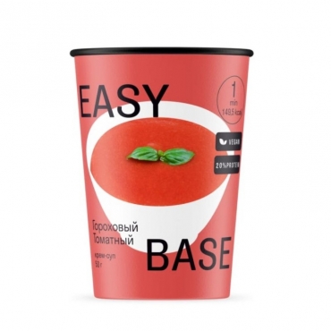 Суп гороховый протеиновый "Томатный" быстрого приготовления Easy Base, 50 г