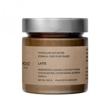Паста шоколадно-ореховая "Latte" Mojo Cacao, 200 гр