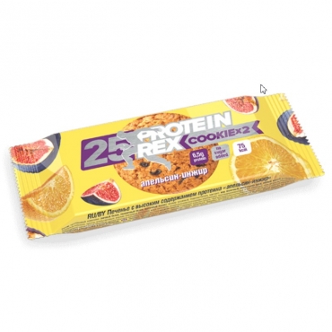 Печенье протеиновое "Апельсин-инжир" ProteinRex, 50 гр