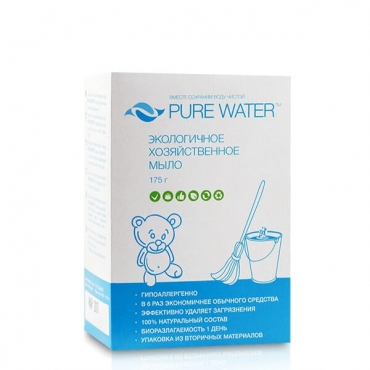 Мыло хозяйственное Pure water, 175 гр