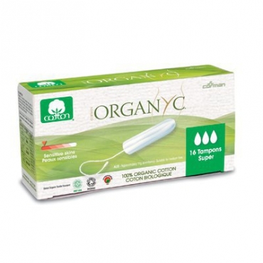 Тампоны Super без аппликатора Organyc, 16 шт
