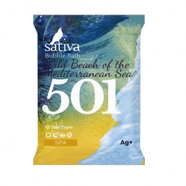 Пена для ванны "Дикий пляж Средиземного моря" №501 Sativa, 15 гр