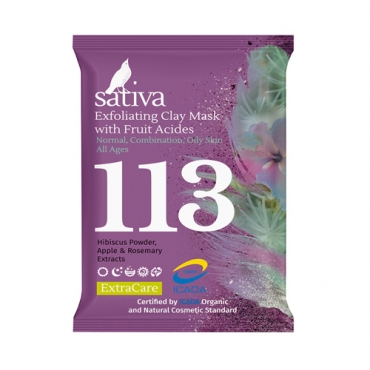 Маска-гоммаж с фруктовыми кислотами №113 Sativa, 15 гр