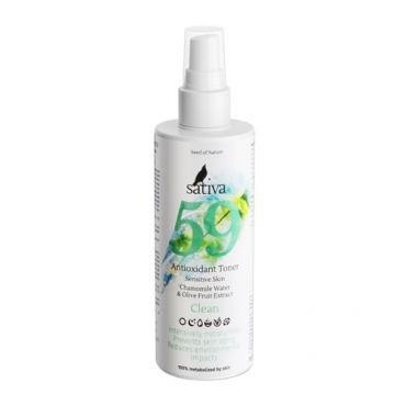 Тоник антиоксидантный для чувствительной кожи №59 Sativa, 150 мл