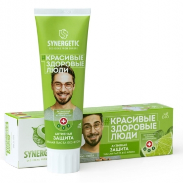 Паста зубная "Активная защита" Synergetic, 100 гр