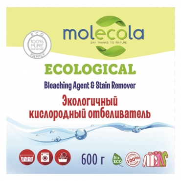 Отбеливатель  для одежды кислородный  экологичный Molecola, 600 гр