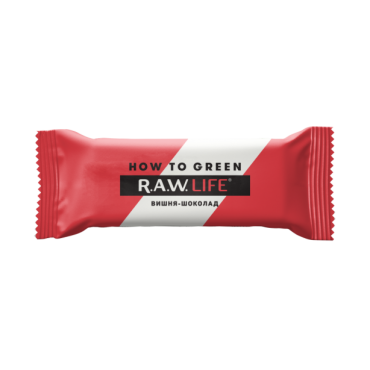Батончик "Вишня-шоколад" Raw Life, 47 гр