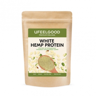 Конопляный протеин молотый из белых семян Ufeelgood, 200 гр