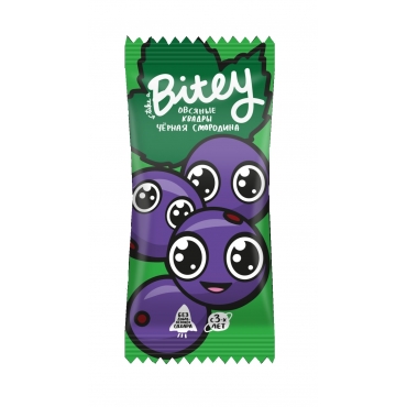 Квадры (овсяно-фруктовый батончик) "Черная смородина" Bitey, 30 гр