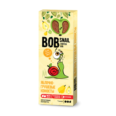 Пастила яблочно-грушевая Bob Snail, 30 гр