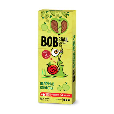 Пастила яблочная Bob Snail, 30 гр