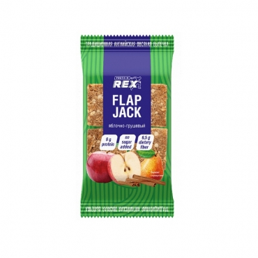 Печенье овсяное протеиновое "Flap Jack" яблочно-грушевое ProteinRex, 60 гр