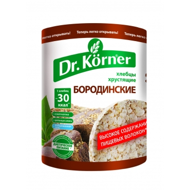 Хлебцы хрустящие "Бородинские" Dr.Korner, 100 гр