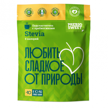 Сахарозаменитель "Stevia" Пребиосвит (Prebiosweet), 150 гр