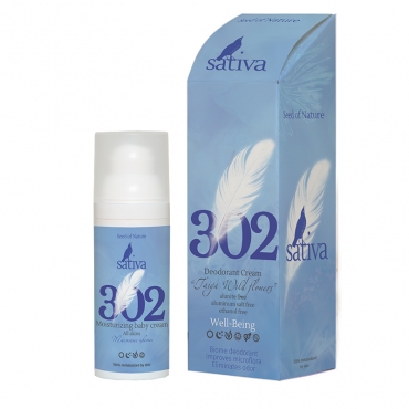 Крем-дезодорант "Таёжные цветы" Sativa №302, 50мл